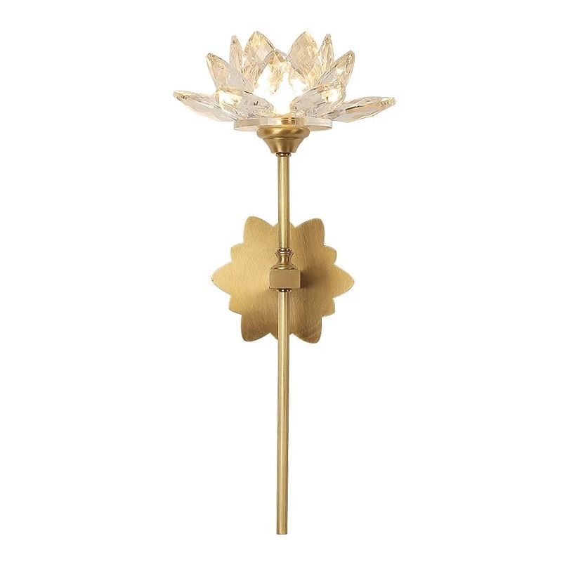 Metal Flower Wall Lighting Modern Style 1 Light Wall Lighting Fixtures