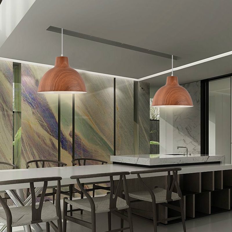 Bowl Shape Hanging Lighting Modern Style Metal 1 Light Sconce Lamp for Home Stay