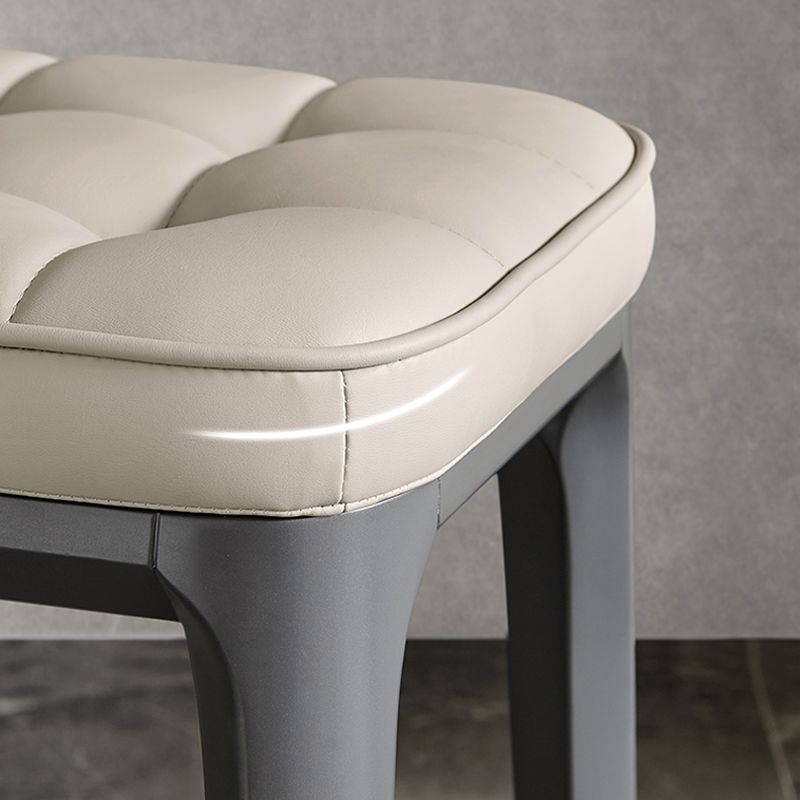 Contemporary Standard Square Leather Standard With Legs for Home