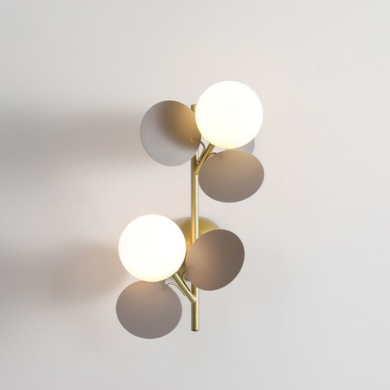 Modern Style Globe Sconce Light Fixtures Metal Multi Lights Wall Lighting Ideas