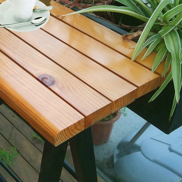 Modern Wood Bar Table with Rectangle Table Top Trestle Table with 42-inch Height