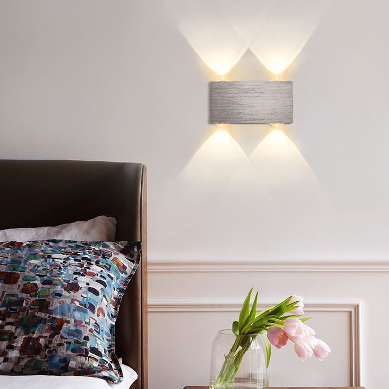 Multi Light Geometry Wall Sconce Modern Style Metal Wall Lighting for Bedroom