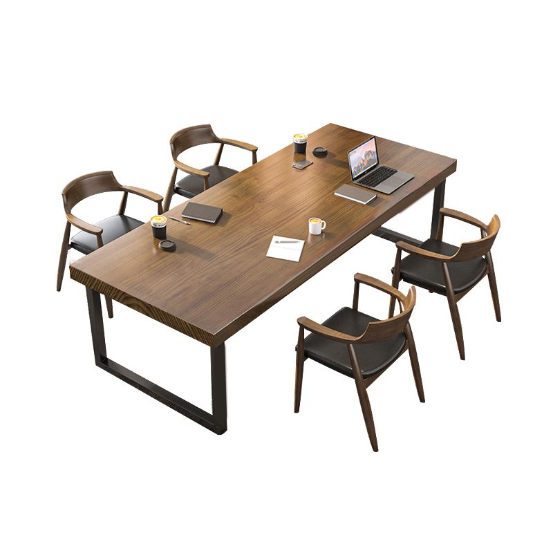 Modern 1/10 Pieces Dining Set Rectangle Pine Wood Dining Table for Cafe