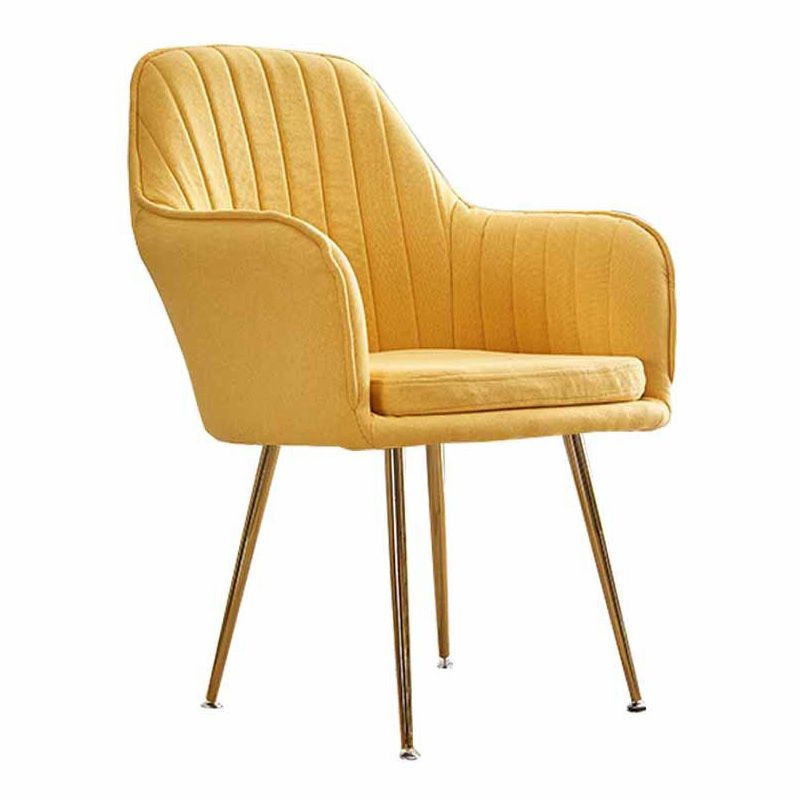 23.6"Wide Solid Color Armchair with Basic Four Legs for Bedroom