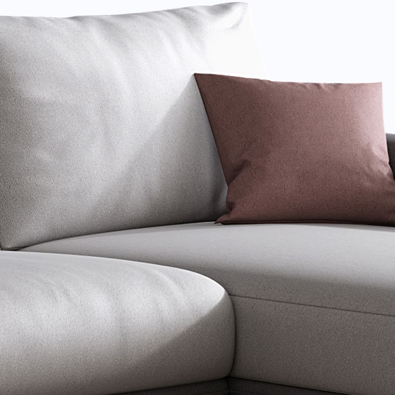 Stain-Resistant Faux Leather Square Arm Sofa/Sectional for Living Room