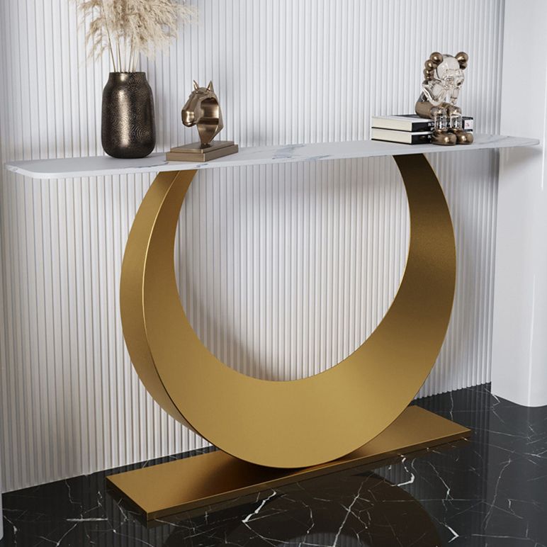 Rectangle Console Accent Table Glam Antique Finish Console Sofa Table