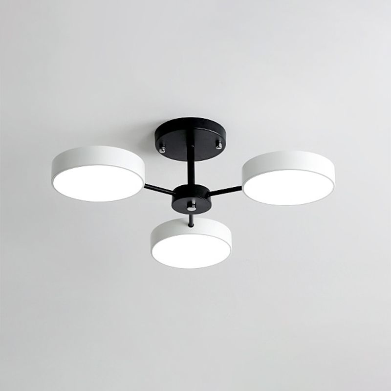 Round Chandelier Lighting Ultra-Contemporary Acrylic Hanging Light Fixtures for Restaurant