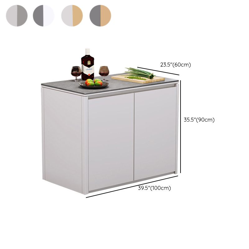 Home Dining Kitchen Island Table Modern Rectangular Kitchen Island