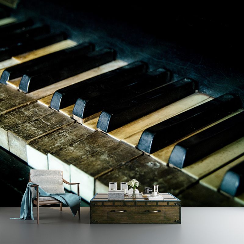 Eco-friendly Piano Hobby Mural Decorative Wallpaper for Sitting Room