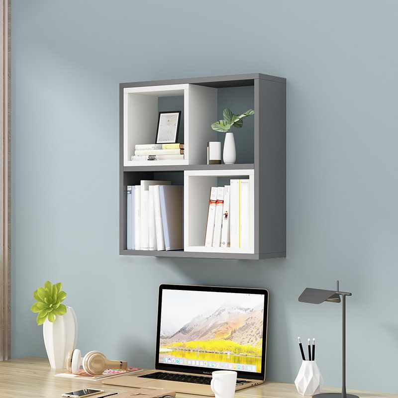 Modern Wall Mounted Wooden Bookshelf Floating Open Shelves Included Book Shelf for Home