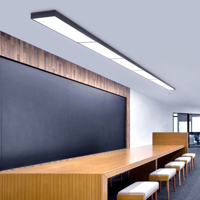 Lampe de plafond de simplicité moderne abat-jour en acrylique plafonnier pour salle de réunion de bureau