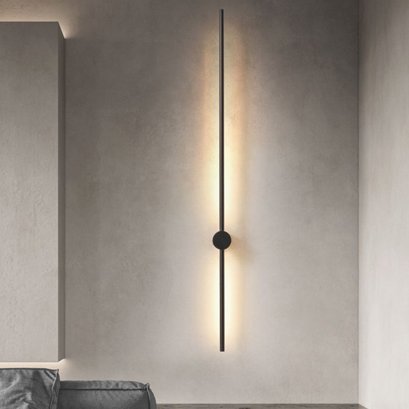 Linear Shape Metal Wall Sconce Modern Style Multi Lights Wall Mount Lighting