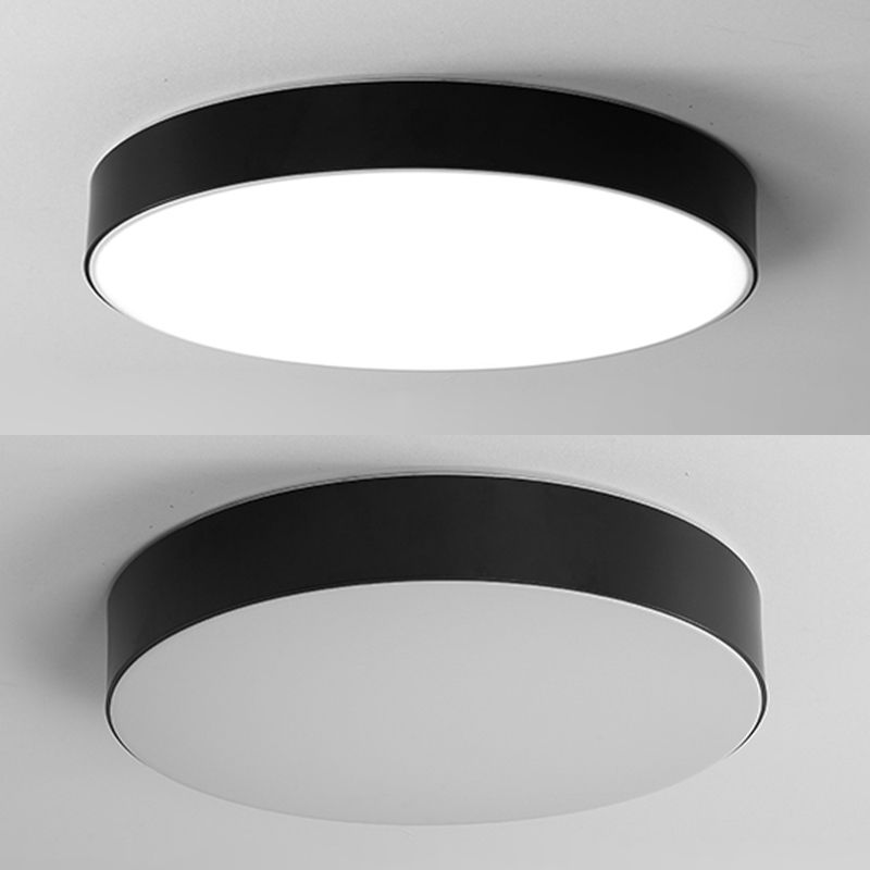 Lámpara de techo simple con luz LED empotrada moderna con pantalla acrílica para dormitorio