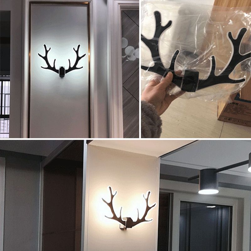 Estilo moderno de forma única Diconce de pared de plástico 1 iluminación de pared de luz para dormitorio