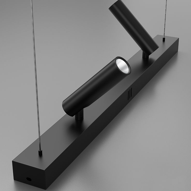 Contemporary Style Linear Island Lights Metal 5 Light Island Pendant Lights