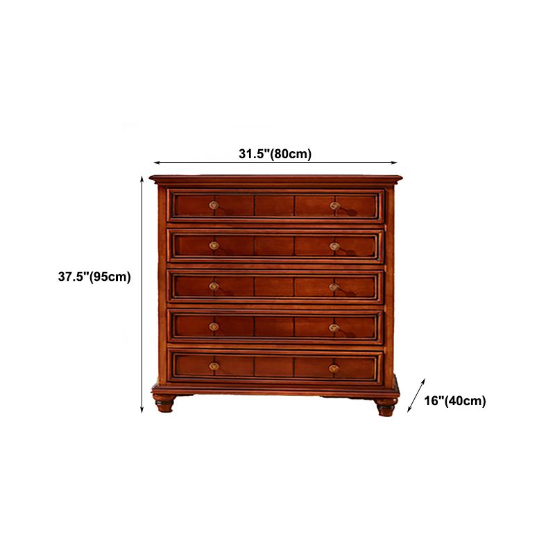 Glam Dresser Solid Wood Storage Chest Dresser with 3/4/5 Drawers