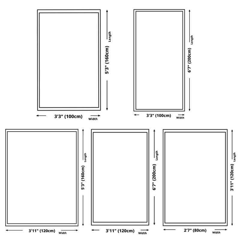 Tapis artistique de couleur foncée Creative Area Area Tapis tapis résistant aux taches pour la décoration de la maison