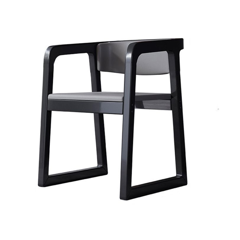 Wood Contemporary Style Indoor with Arm Chair Open Back Dining Side Chairs