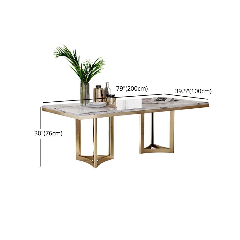 Modern 1/2/5/7 Pieces Dining Set Marble Rectangle Dining Furniture Set /Separate Items