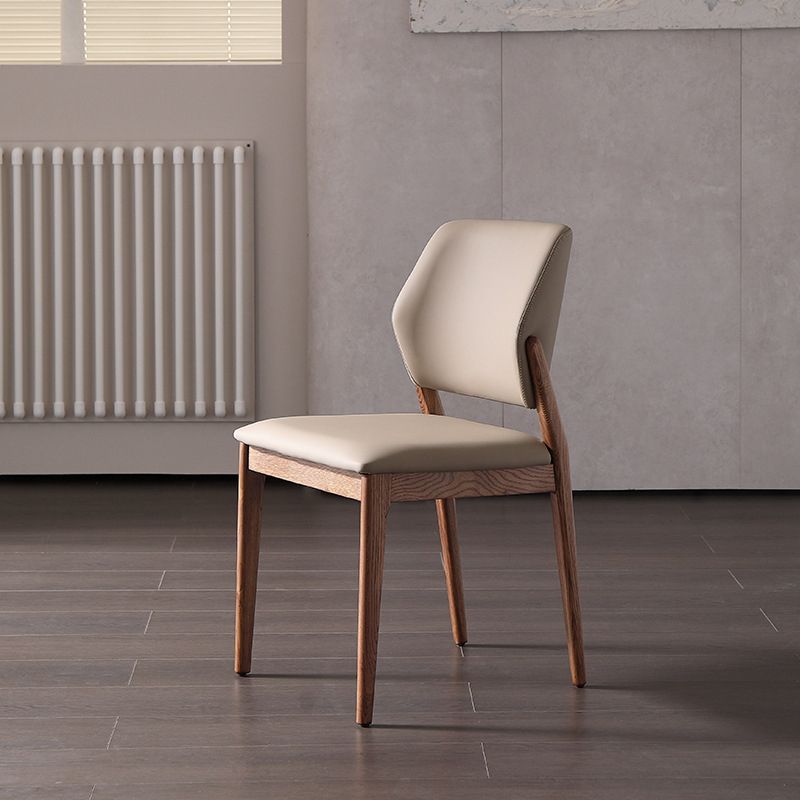 Dining Room Kitchen Chair Open Back Solid Wood Legs Dining Side Chair