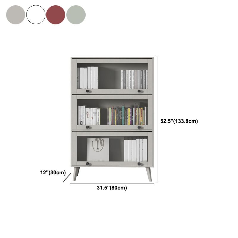Closed Metal Bookcase Nordic Minimalist Home Living Room Bedroom Bookshelf