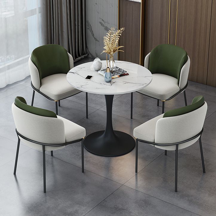 Modern Sintered Stone Dining Table Set 1/2/4/5 Pieces Dining Set