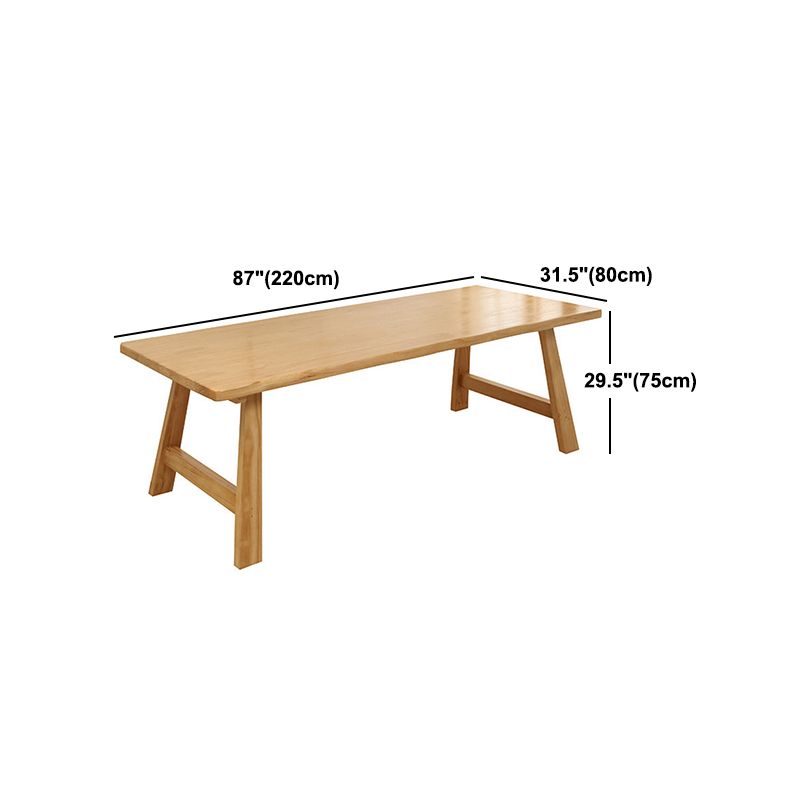 Modern Pine Dining Set 1/4/5/7 Pieces Rectangle Dining Table with Chairs