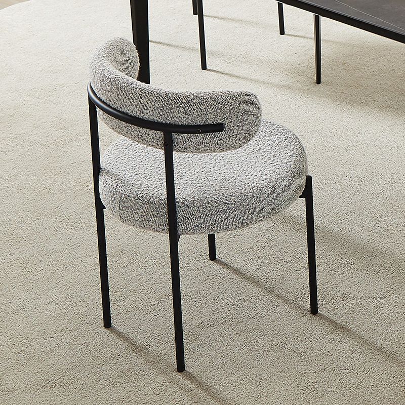 Open Back Dining Side Chair Contemporary Armless Dining Chairs