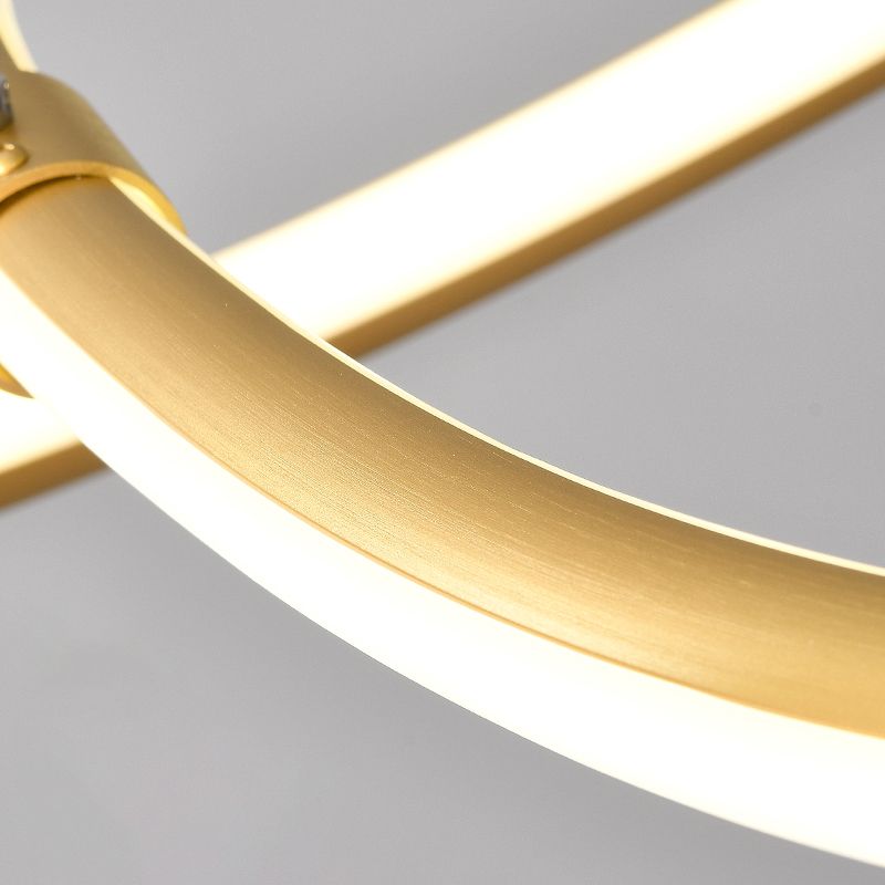 2 kleur optioneel moderne kroonluchter gedraaid kroonluchter voor slaapkamer in de woonkamer