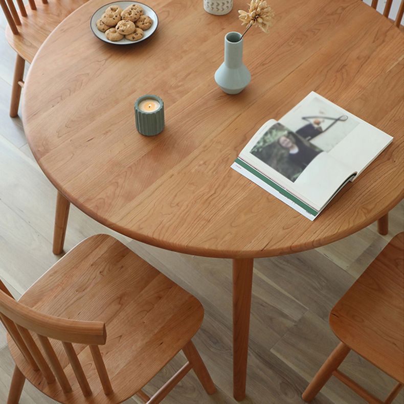 Dinner Kitchen Table Dining Room Round Solid Wood Dining Table
