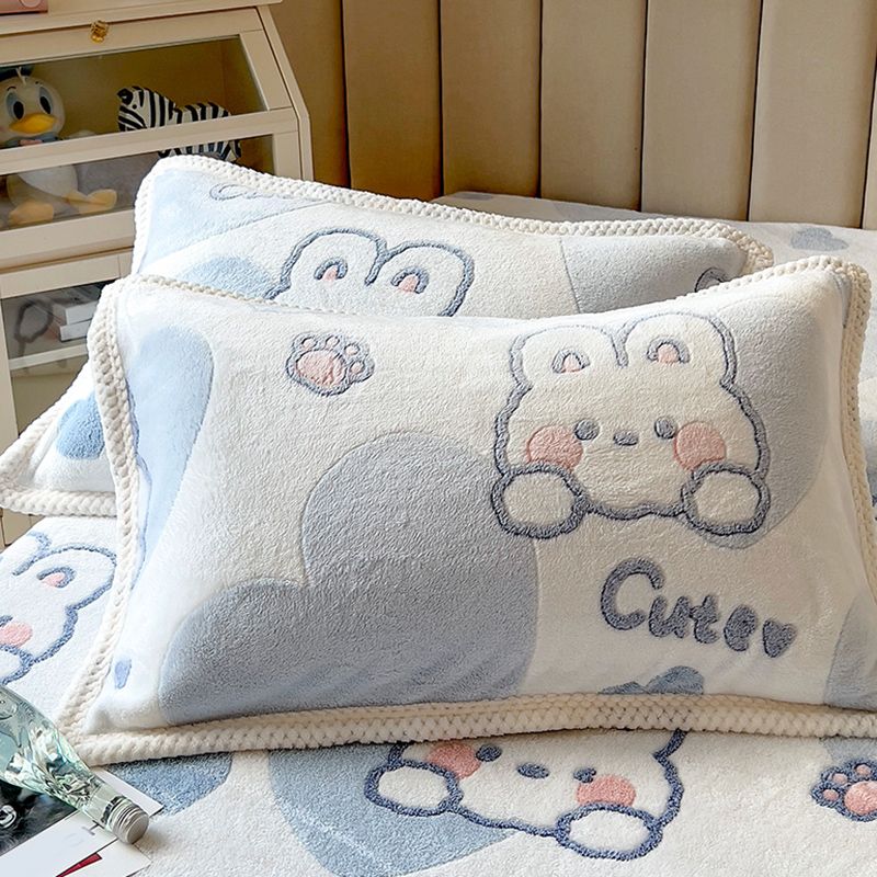 Animal Print Super Soft Modern Fitted Flannel Sheet for Bedroom