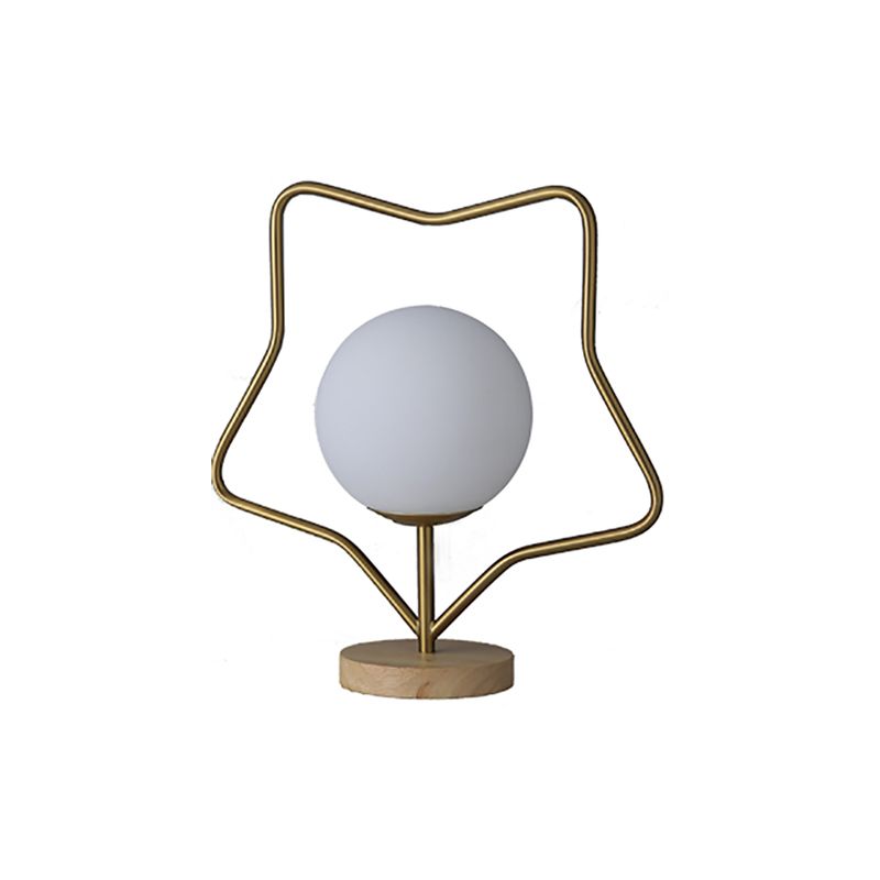 Lampade da tavolo notturno globo vetro contemporaneo 1 lampada da comodino leggero in oro