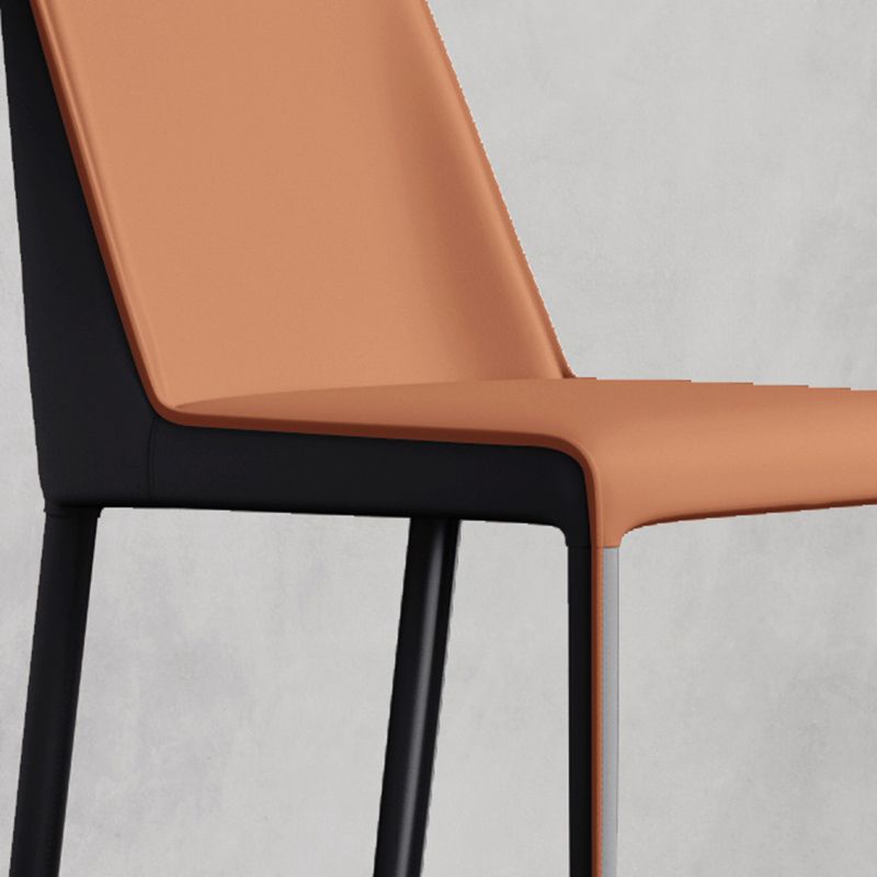 Contemporary Home Upholstered Side Chair Matte Finish Dining Chair