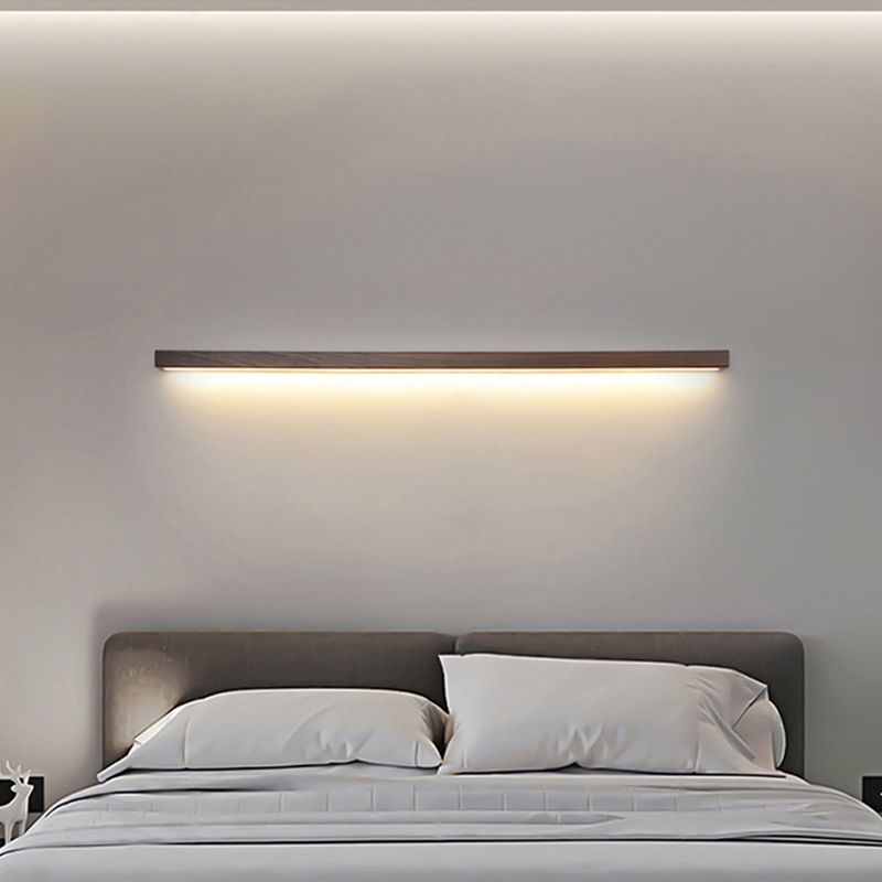 Liver de pared de la sala de estar LED de madera moderna liderada de pared simple de luz montada en la pared