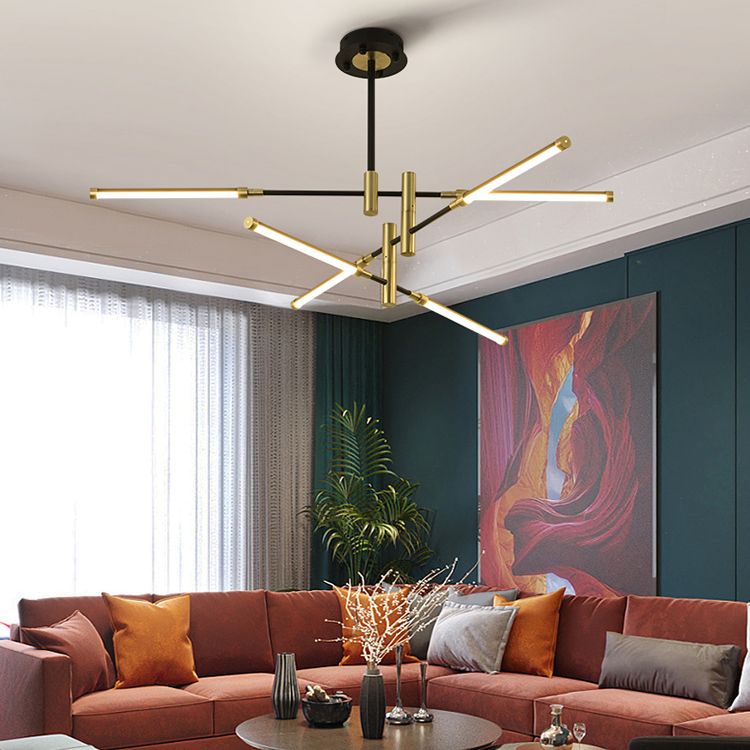 Acrylic Multi-Tier Ceiling Pendant Light Minimalistic LED Chandelier Lighting Fixture