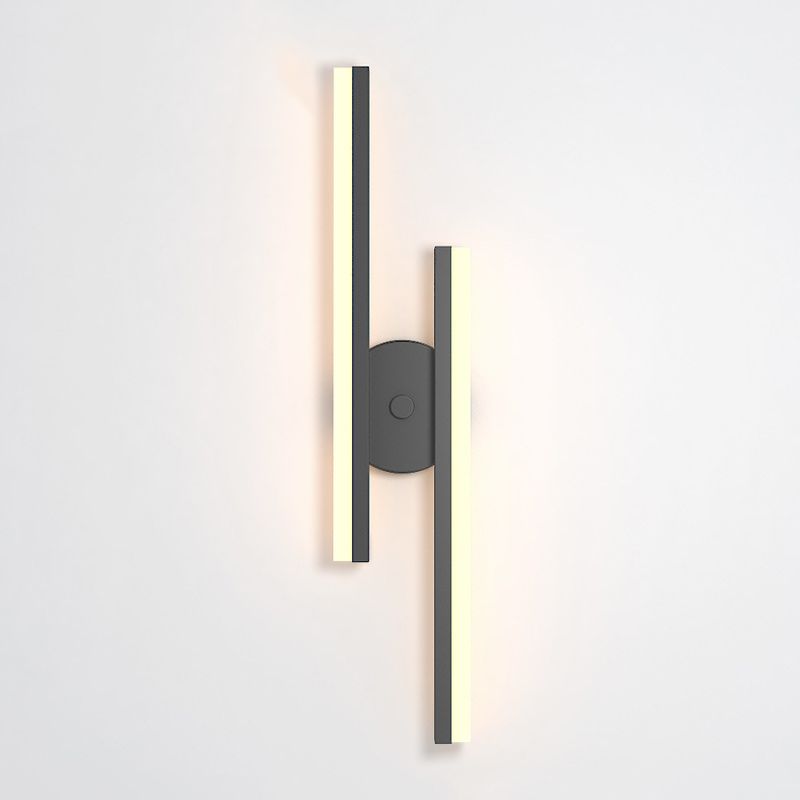 Luci di applique a parete lineare Modern Wall Lamp Metal 1 Light Sconce Lights Fishestures