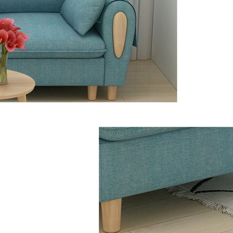 34.64 " H Cotton Blend Square Arm Sofa & Chaise for Living Room