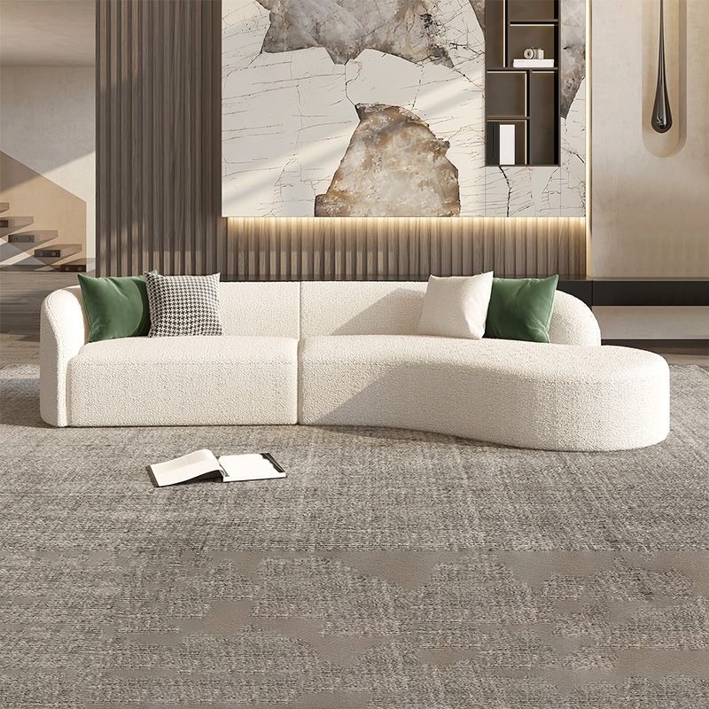 Wool Modern Sofa/Sectional Right Hand Facing for Apartment, Living Room