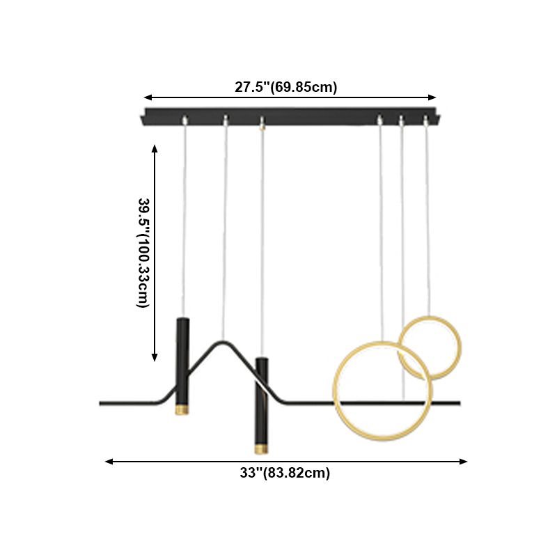 Moderne LED -Island Leichte LED LED Hanging Lampenvorrichtung für Esszimmer