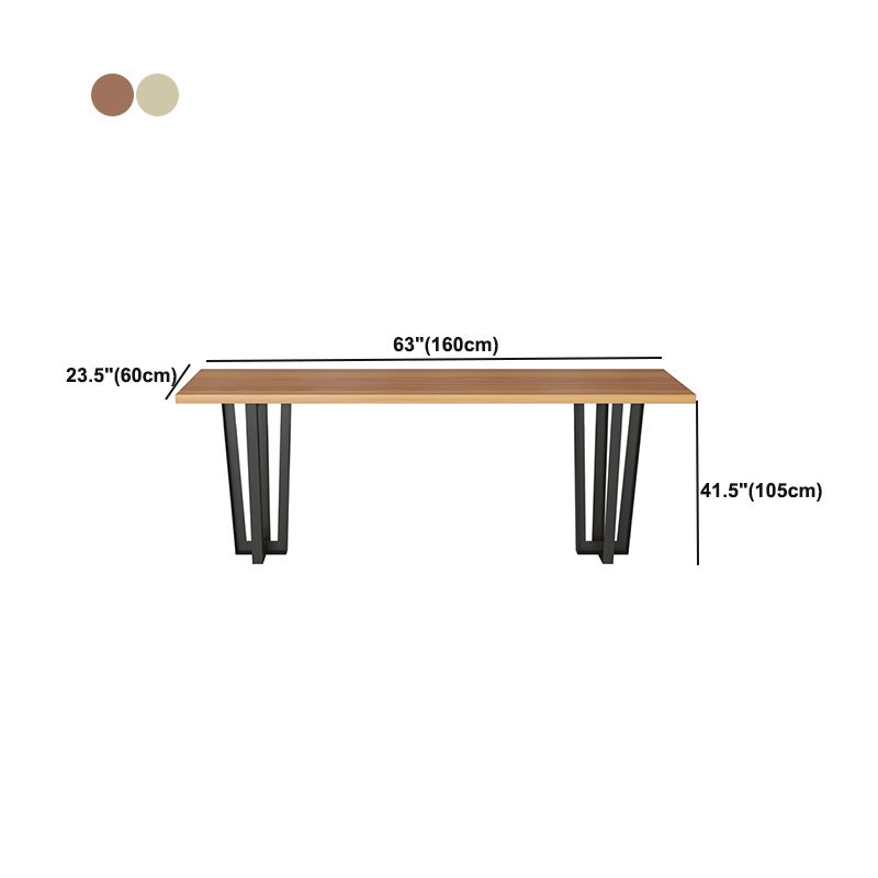 Industrial Style Bar Table Rectangle Solid Wood Bistro Bar Desk for Indoor