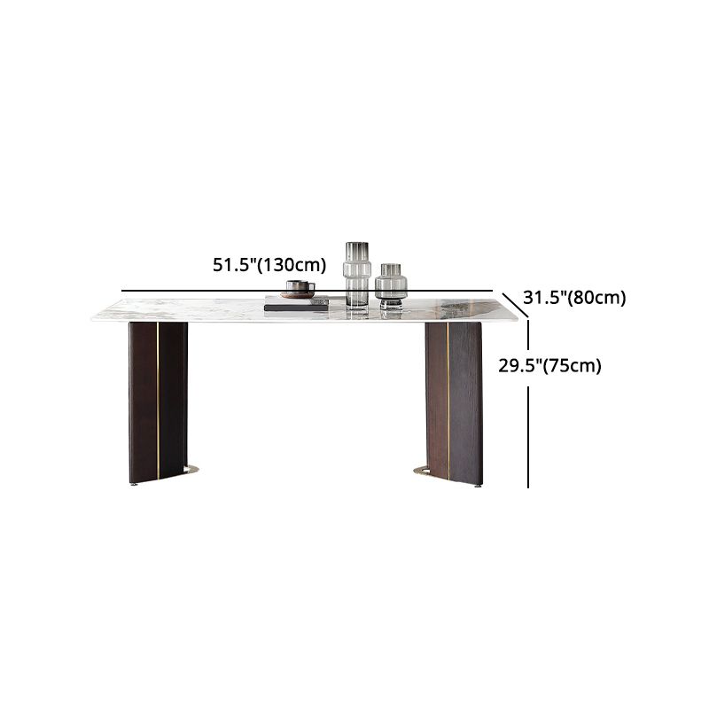 Designer Style Sintered Stone Dining Set Rectangle 1/2/5/7 Pieces Dining Table Set