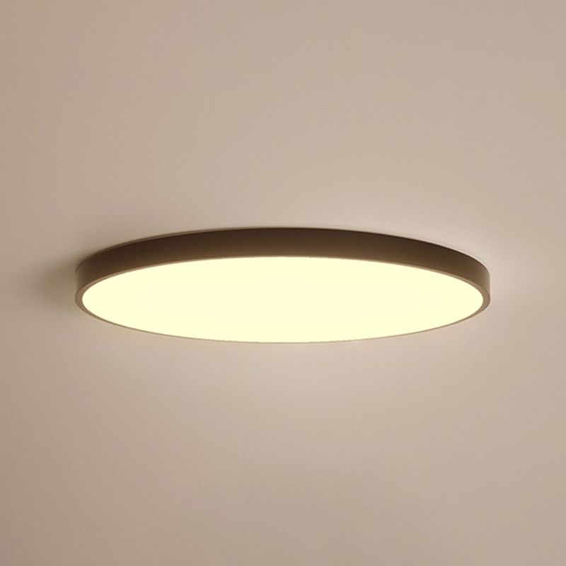 Ultra-thin Round Flush Mount Ceiling Lights Minimalist LED Flush Ceiling Lights for Bedroom