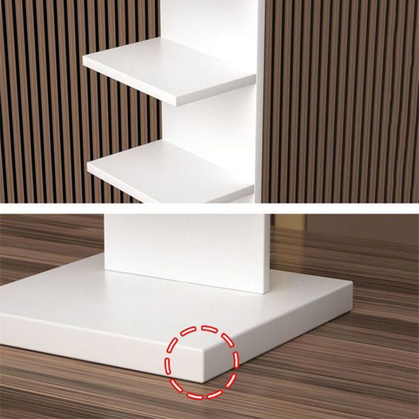Closed Back Bookshelf Contemporary Style Invisible Bookcase for Study Room and Office