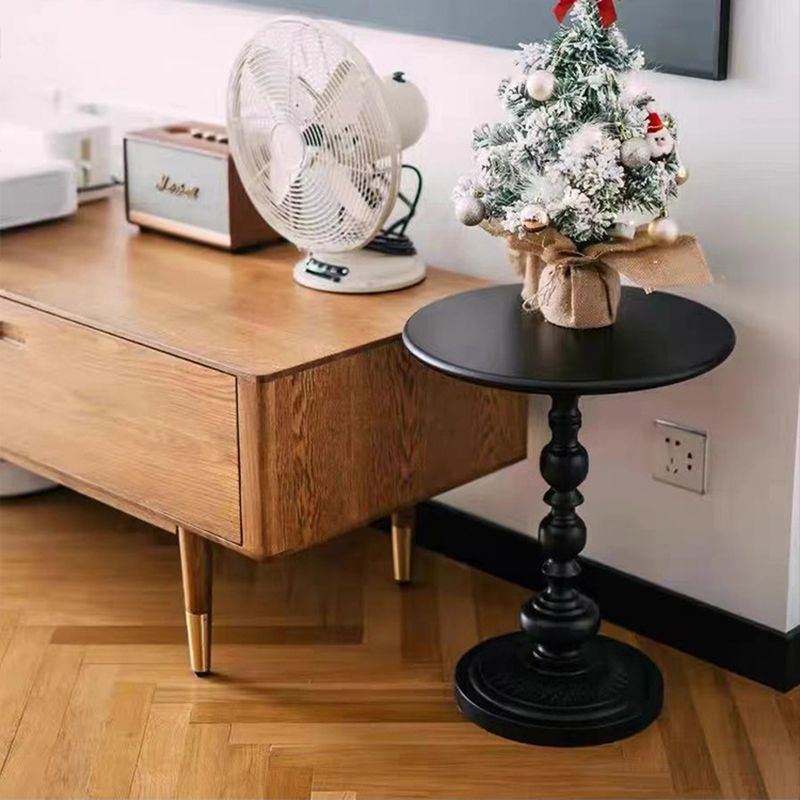 16.5" W x 16.5" D x 20.5" H Sofa Side Accent Table Metal Pedestal End Table