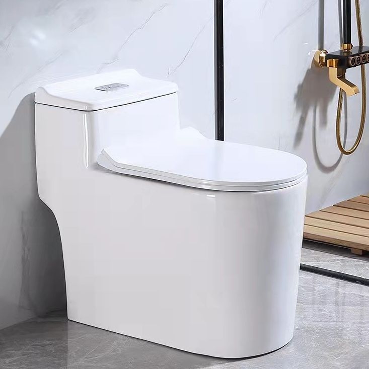 Modern All-In-One Toilet Bowl Floor Mounted White Urine Toilet with Seat for Bathroom