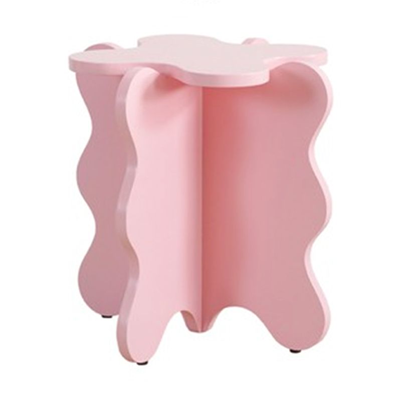 Nordic Geometric Wooden Coffee Table Pedestal 1 Single Cocktail Table