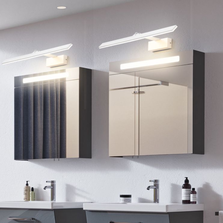 Modern Minimalist Style Ultra-thin Vanity Wall Light Fixtures Aluminum Wall Mounted Vanity Lights for Bathroom