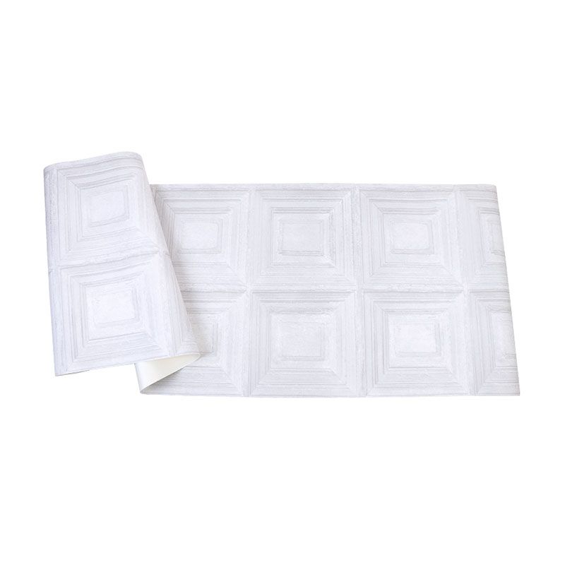 3D Effect Rectangle Wall Covering for Living Room Decor in Natural Color, 20.5-inch x 33-foot