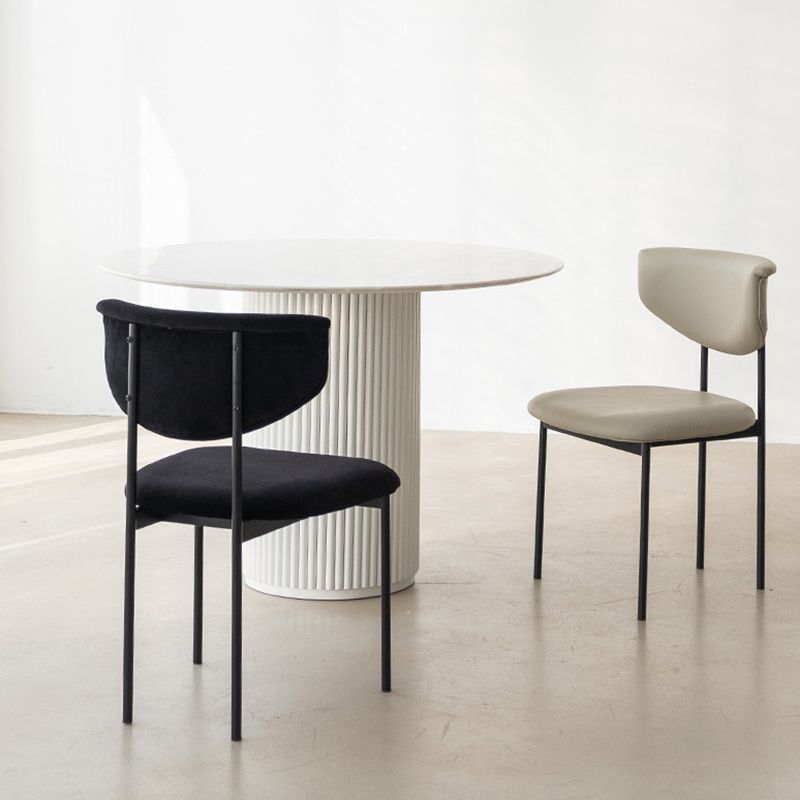 Solid Wood Dining Table Round Modern Pedestal Dining Table for Home Use