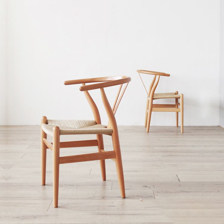 Glam Style Wood Dining Side Chair Armless Dining Chairs for Dining Room